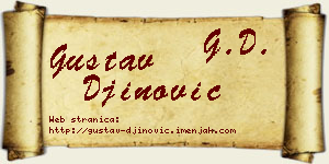 Gustav Đinović vizit kartica